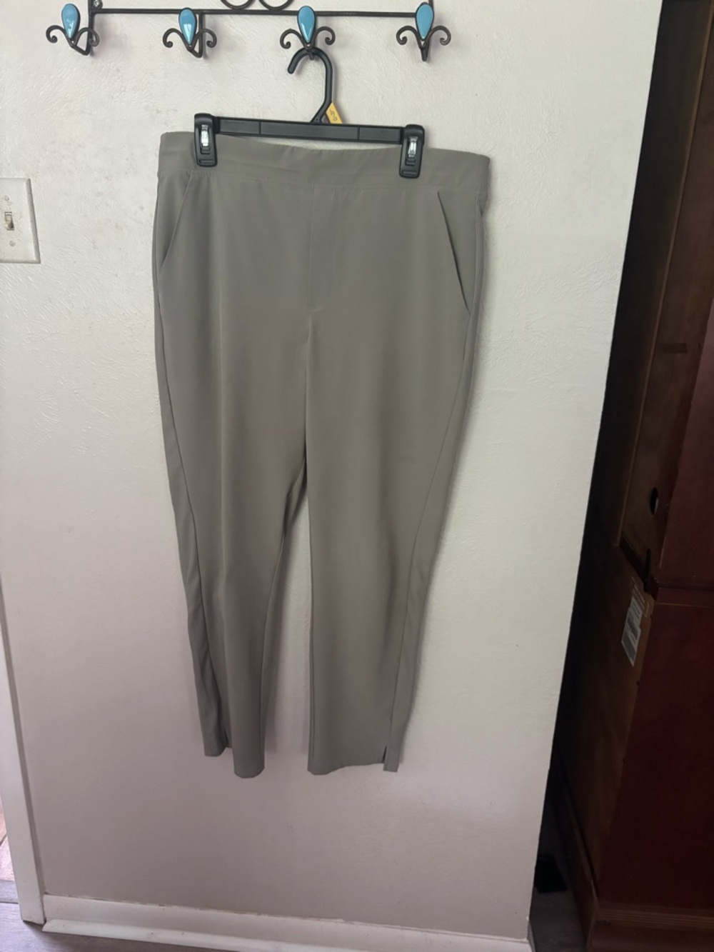 RBX Women’s Cropped Stretch Pull-On Athletic Pants Size L Moss Green